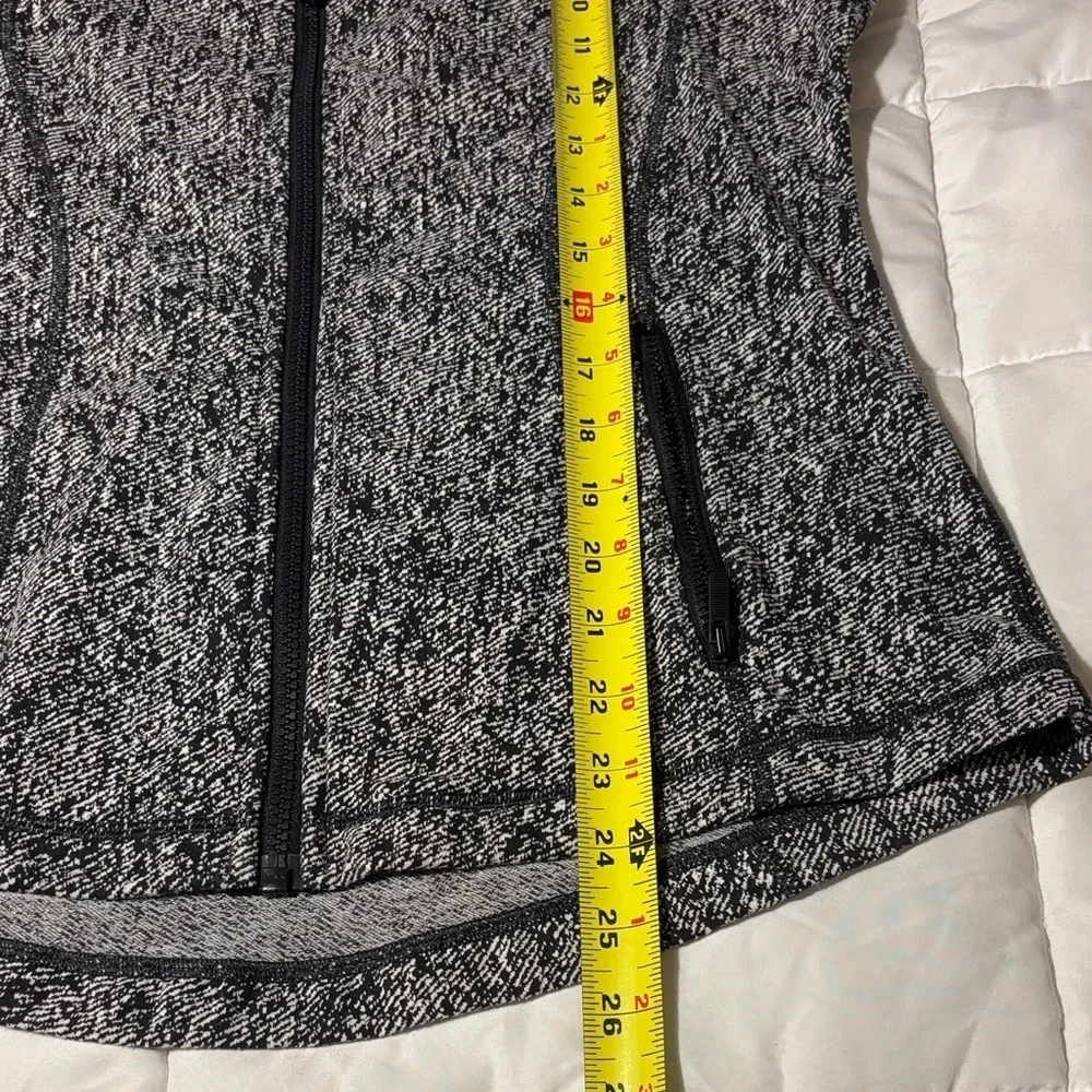 Lululemon Define Jacket Black and White Splatter Speckled 10 - Picture 9 of 12